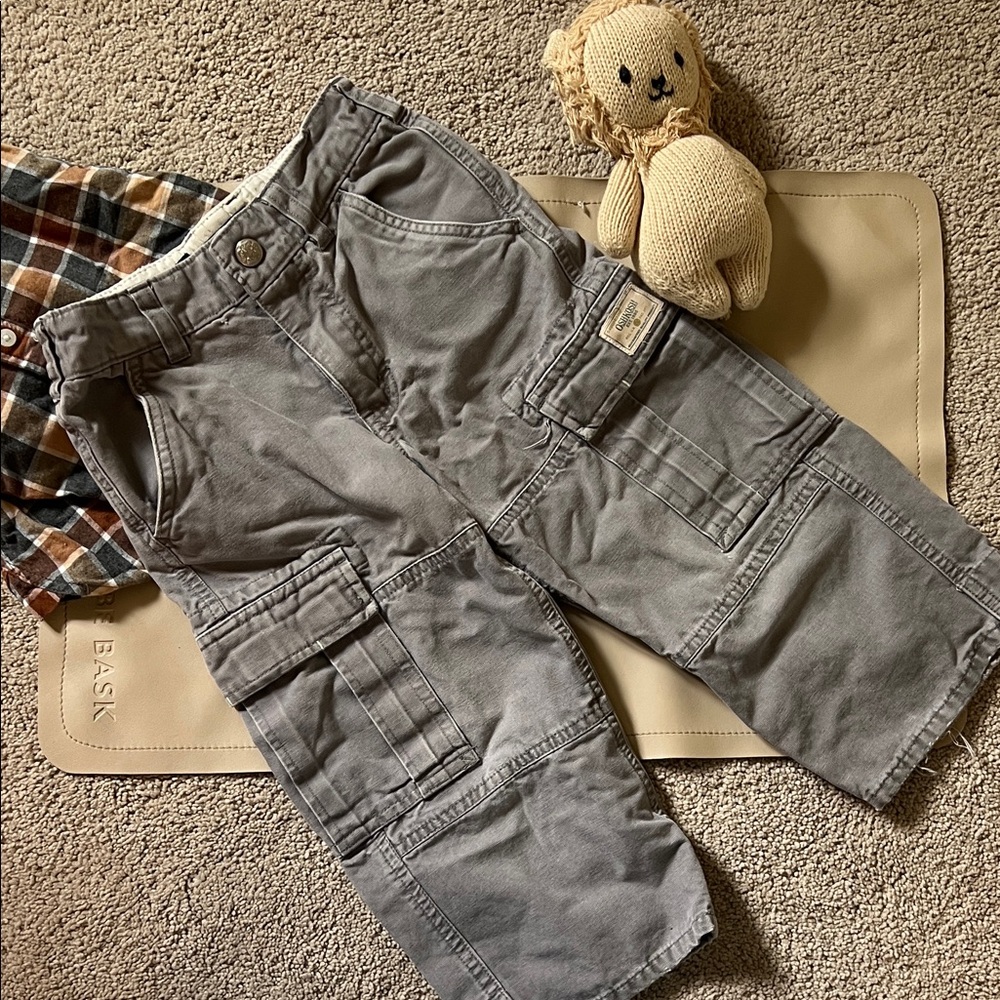 OshKosh B'gosh Vintage Gray Cargo Pants